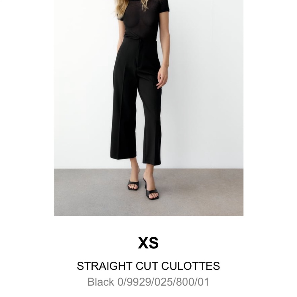 Zara straight cut culottes